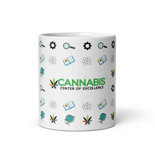 Cannabis Center of Excellence Science Pattern Ceramic – Ideal for Home or Office