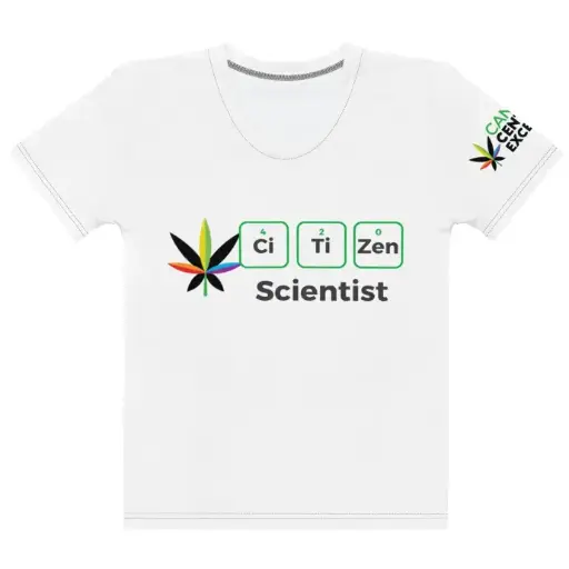Womens White Citizen Scientist T-Shirt